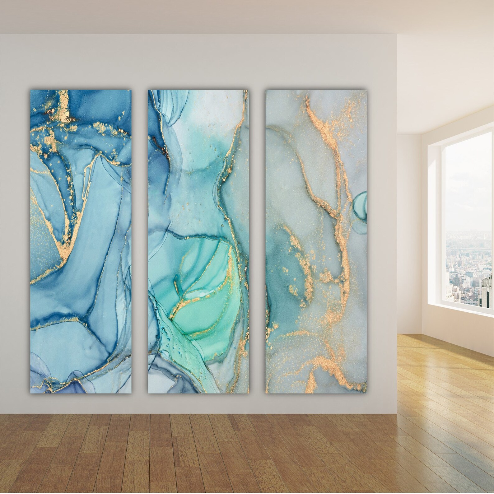 Triptych Wall Art Framed Set of 3 Wall Art 3 Panel Canvas Art Etsy