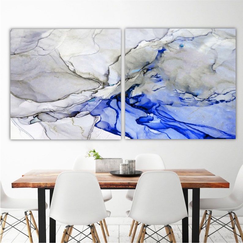 Large Wall Art Framed Set Large Framed Abstract Wall Art Etsy