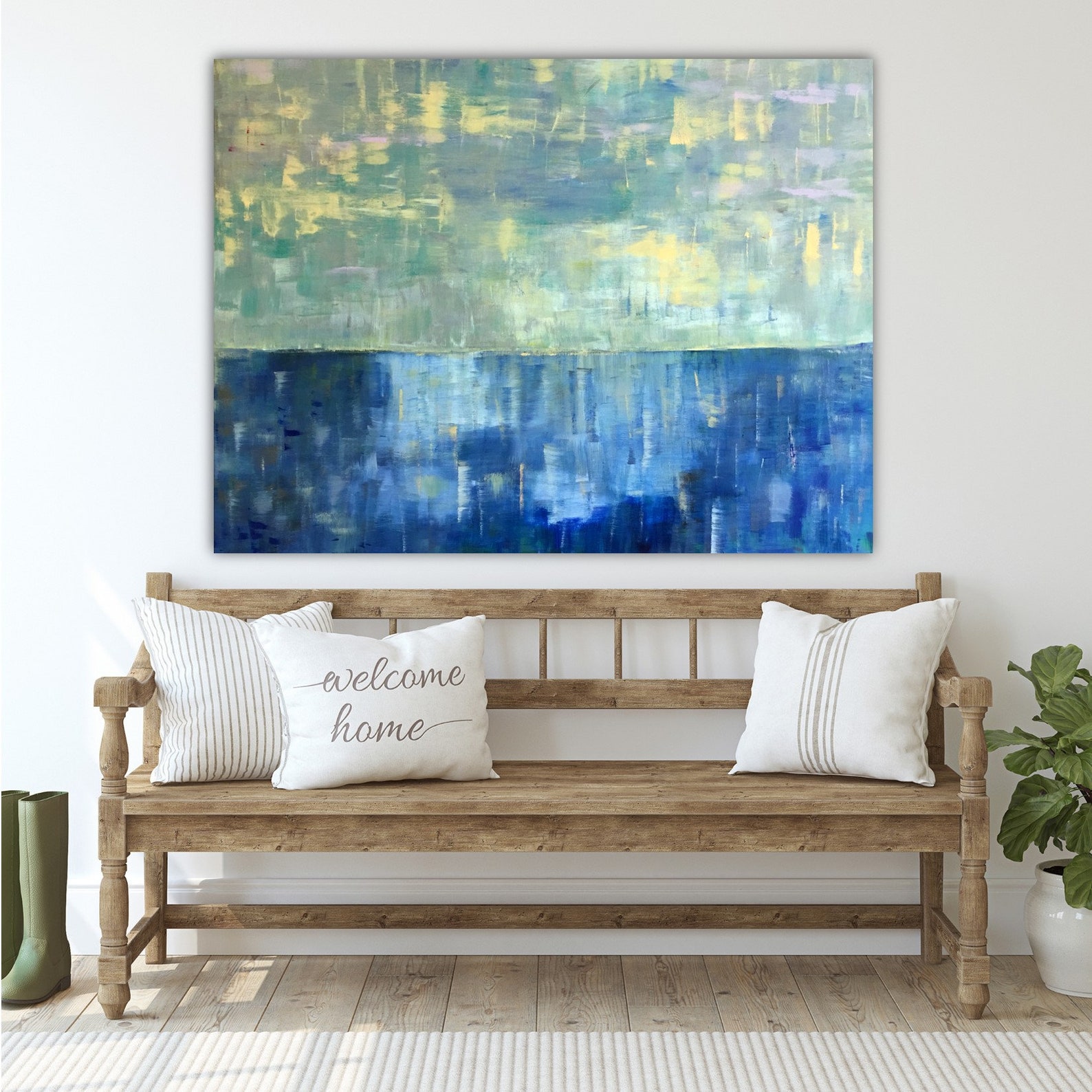 Large Seascape Painting Beach Wall Art Ocean Art Ocean Etsy