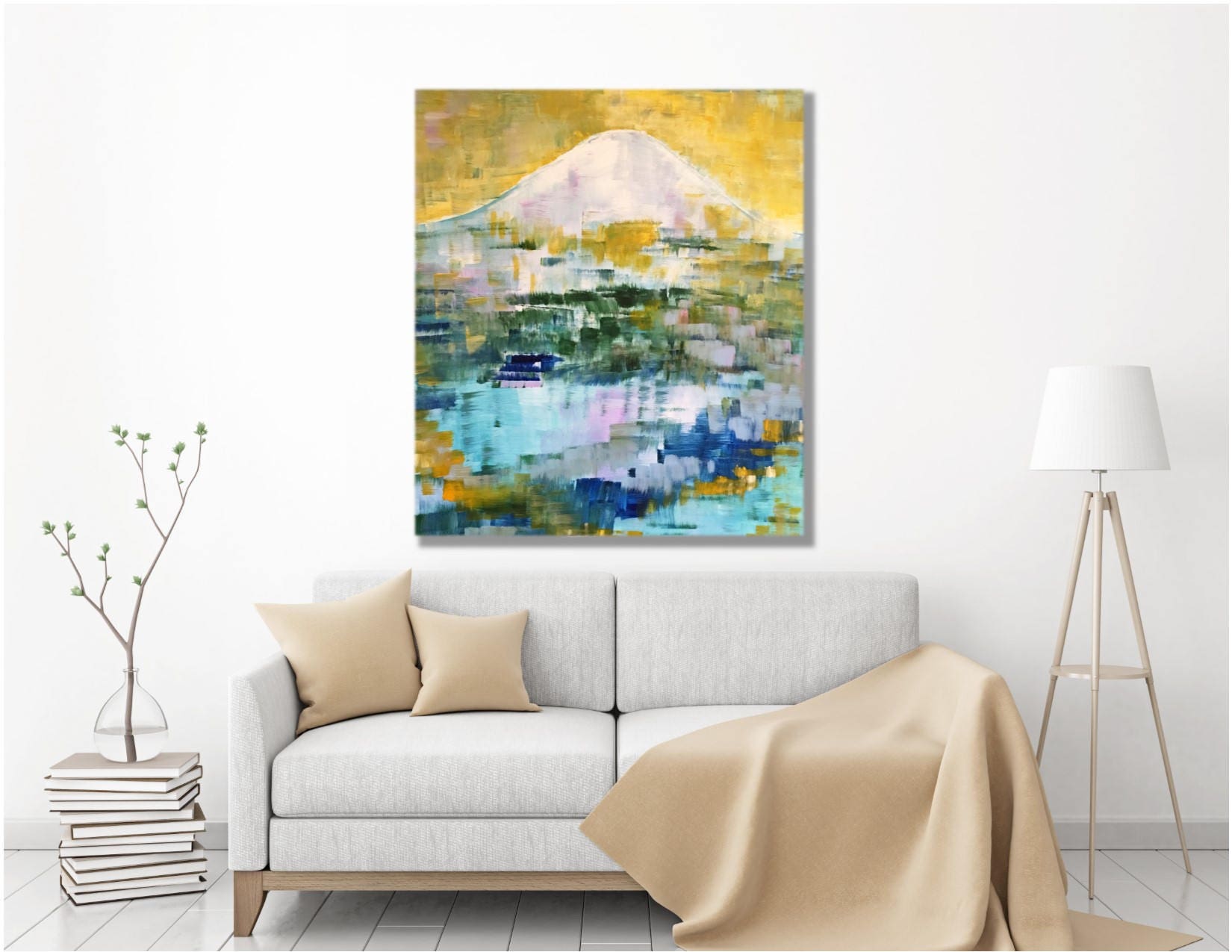 Mount Rainier Art Mt Rainier Painting Canvas Art Mt Rainier Etsy