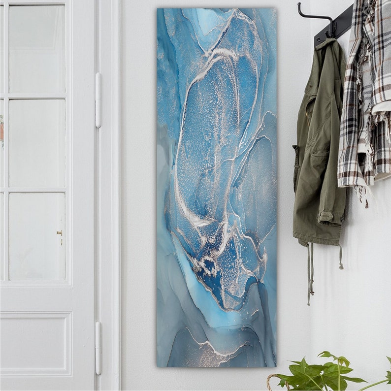 Long Vertical Wall Art Framed Wall Art Water Contemporary
