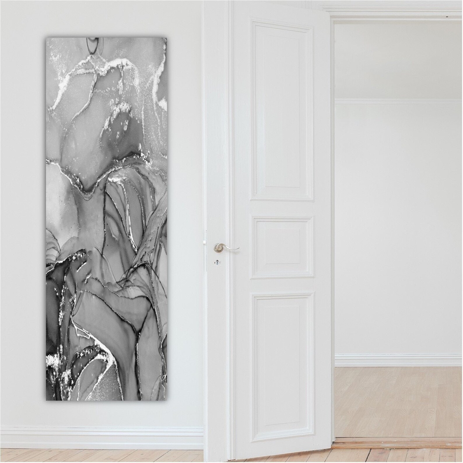 Charcoal Grey Wall Art Vertical Black and White Wall Art Etsy Australia