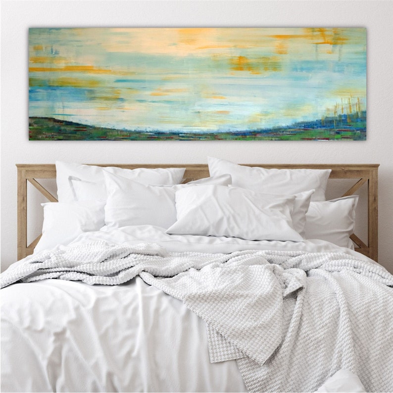 Large Wall Art Master Bedroom Wall Decor Over the Bed Etsy