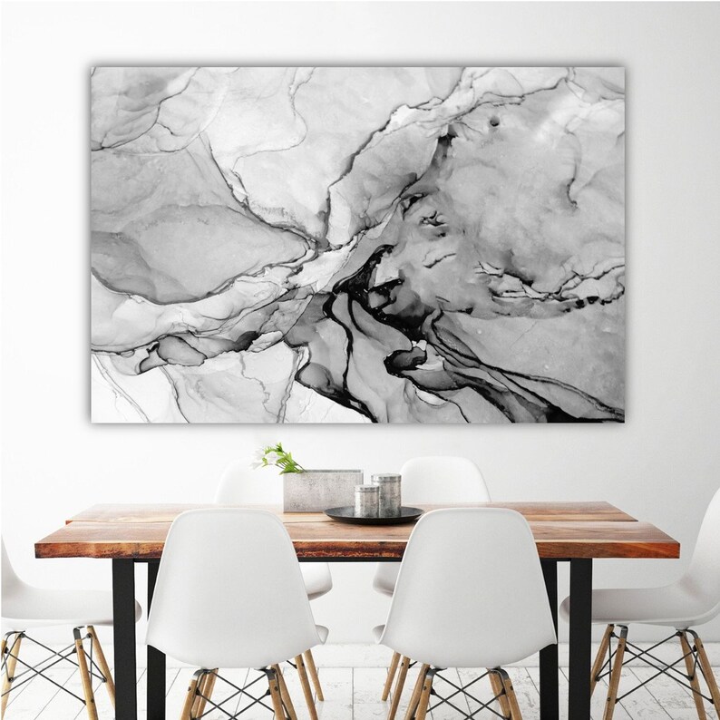 Black and White Vertical Wall Art Print 30x60 40x60 20x60 Etsy