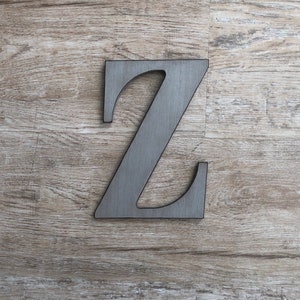 Rustic Gray Letters, Wall Decor, Distressed Initial Letters, Farmhouse Decor, A,B,C,D,E,F,G,H,I,J,K,L,M,N,O,P,Q,R,S,T,U,V,W,X,Y,&,Z, Grey image 4