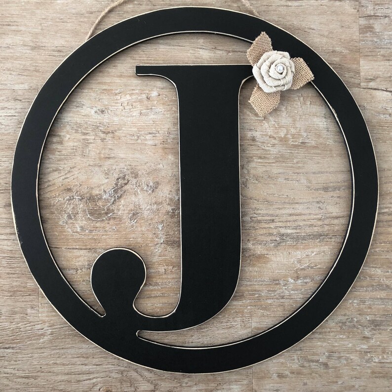 Rustic Distressed Initial Circle Letters Door Hanger Rustic Black Q R S T U V W X Y Z Wall Decor Letters A B C D E F G H I J K L M N O P Home Decor Home Living Morphbotics Com