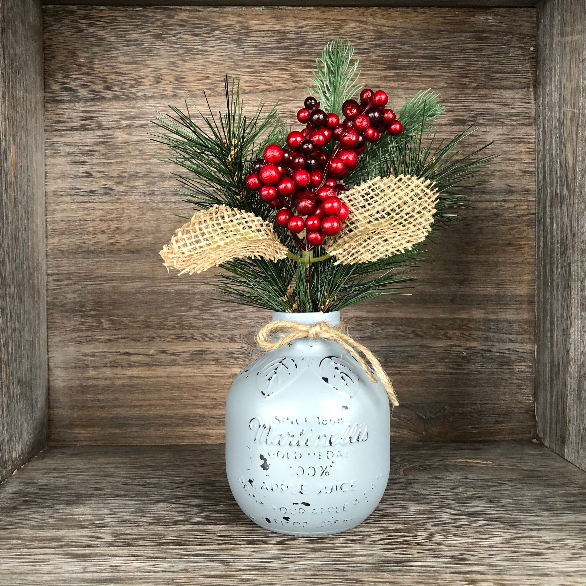 Rustic Apple Decor Distressed Gray Martinelli S Apple Jar Small