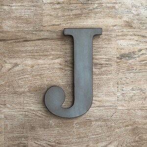 Rustic Gray Letters, Wall Decor, Distressed Initial Letters, Farmhouse Decor, A,B,C,D,E,F,G,H,I,J,K,L,M,N,O,P,Q,R,S,T,U,V,W,X,Y,&,Z, Grey image 3