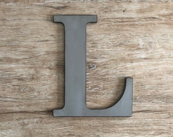 Rustic Gray Letters, Wall Decor, Distressed Initial Letters, Farmhouse Decor, A,B,C,D,E,F,G,H,I,J,K,L,M,N,O,P,Q,R,S,T,U,V,W,X,Y,&,Z, Grey