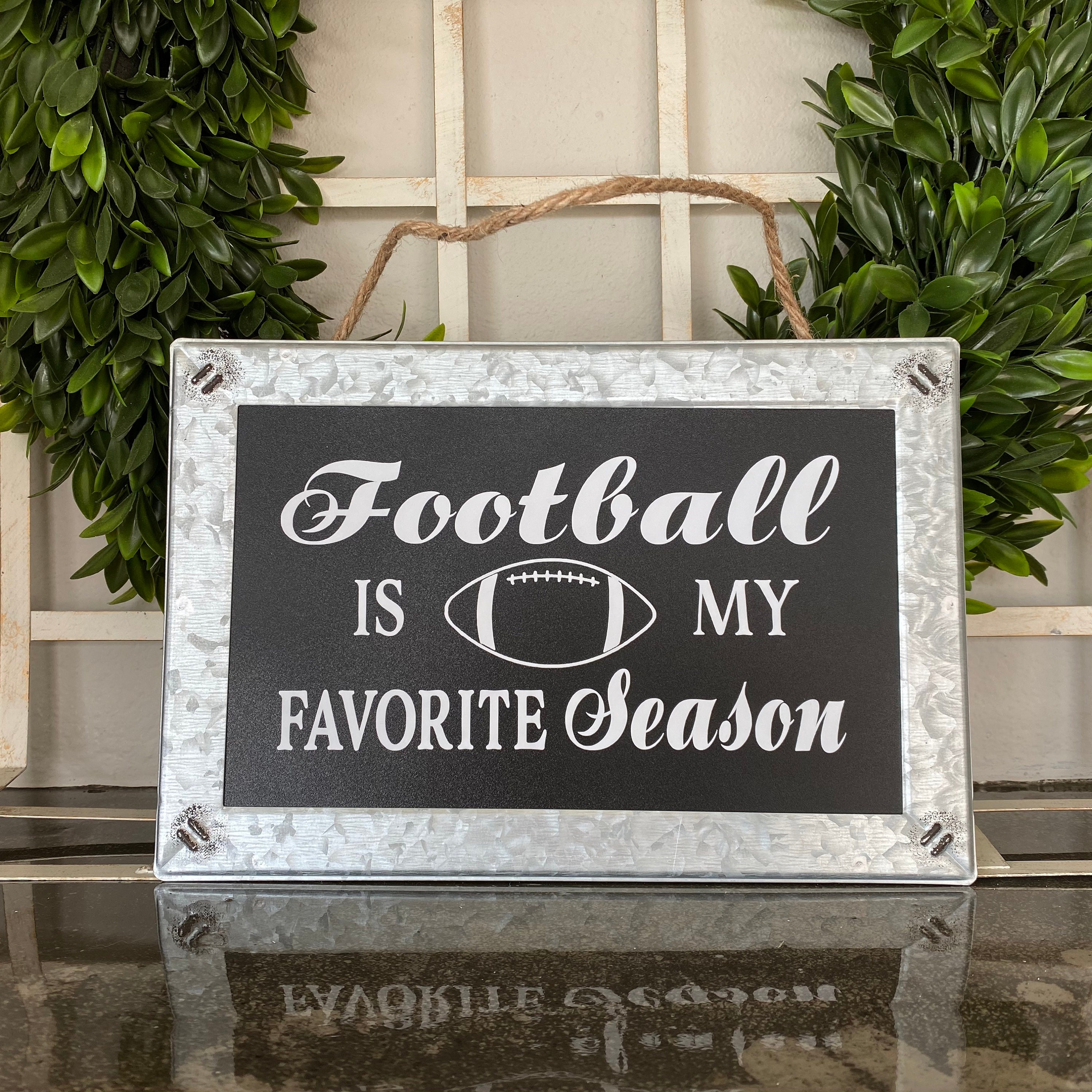 Football is My Favorite Season Chalkboard Style Black & - Etsy
