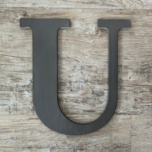 Rustic Gray Letters, Wall Decor, Distressed Initial Letters, Farmhouse Decor, A,B,C,D,E,F,G,H,I,J,K,L,M,N,O,P,Q,R,S,T,U,V,W,X,Y,&,Z, Grey image 10