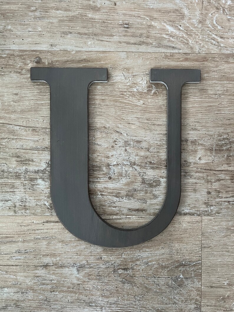 Rustic Gray Letters, Wall Decor, Distressed Initial Letters, Farmhouse Decor, A,B,C,D,E,F,G,H,I,J,K,L,M,N,O,P,Q,R,S,T,U,V,W,X,Y,&,Z, Grey image 10