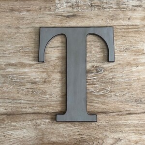 Rustic Gray Letters, Wall Decor, Distressed Initial Letters, Farmhouse Decor, A,B,C,D,E,F,G,H,I,J,K,L,M,N,O,P,Q,R,S,T,U,V,W,X,Y,&,Z, Grey image 7