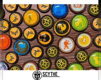 Ficha del juego SCYTHE (producto no oficial)