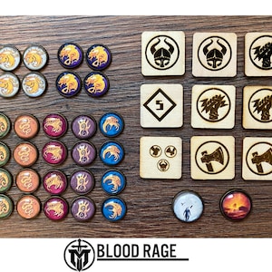 BLOOD RAGE Token Sets (unofficial product)