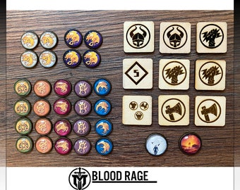 BLOOD RAGE Token Sets (unofficial product)