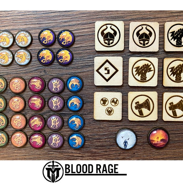 BLOOD RAGE Token Sets (unofficial product)