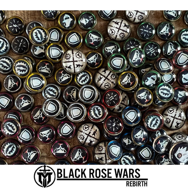 BLACK ROSE WARS - ficha de juego de renacimiento (producto no oficial)