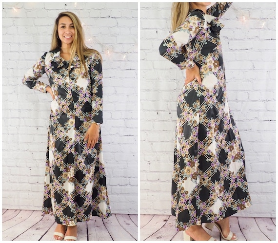 maxi dress 70s