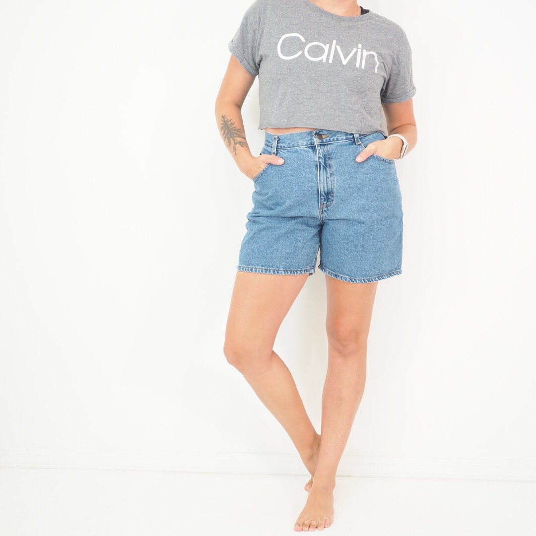 90 Vintage Mom Shorts Jean Shorts High Waisted Loose Fit Etsy