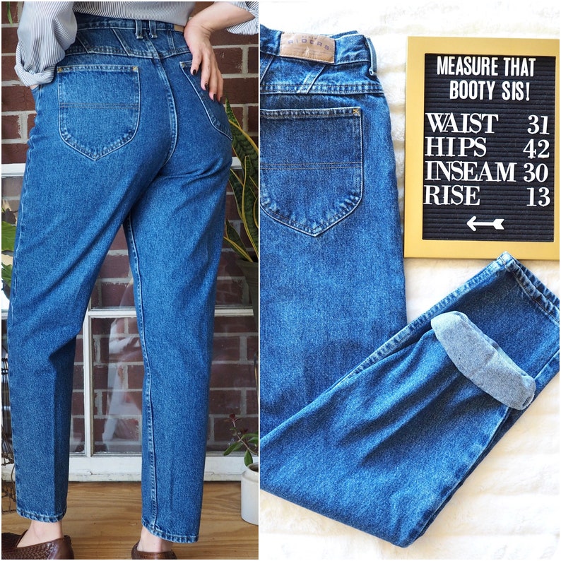 90s VINTAGE LEE JEANS/ Women's High Waisted Mom Jeans/ Women's Vintage  Jeans/ 31 Inch Waist/ Vintage Lee Jeans/ Approximate size 10