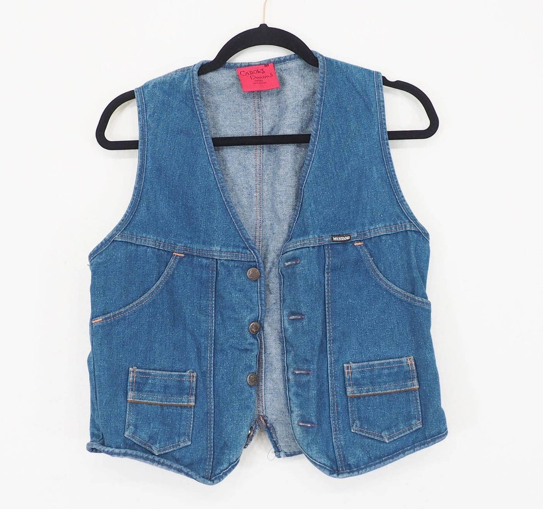 Vntage Tommy Jeans Y2K Denm Robe à manches courtes boutonnée sur le devant Stretch Sz S | Robe
