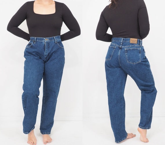 90s Vintage Womens Wrangler Jeans High Waisted Relaxed Fit Straight Leg Women's  Size 12/14 