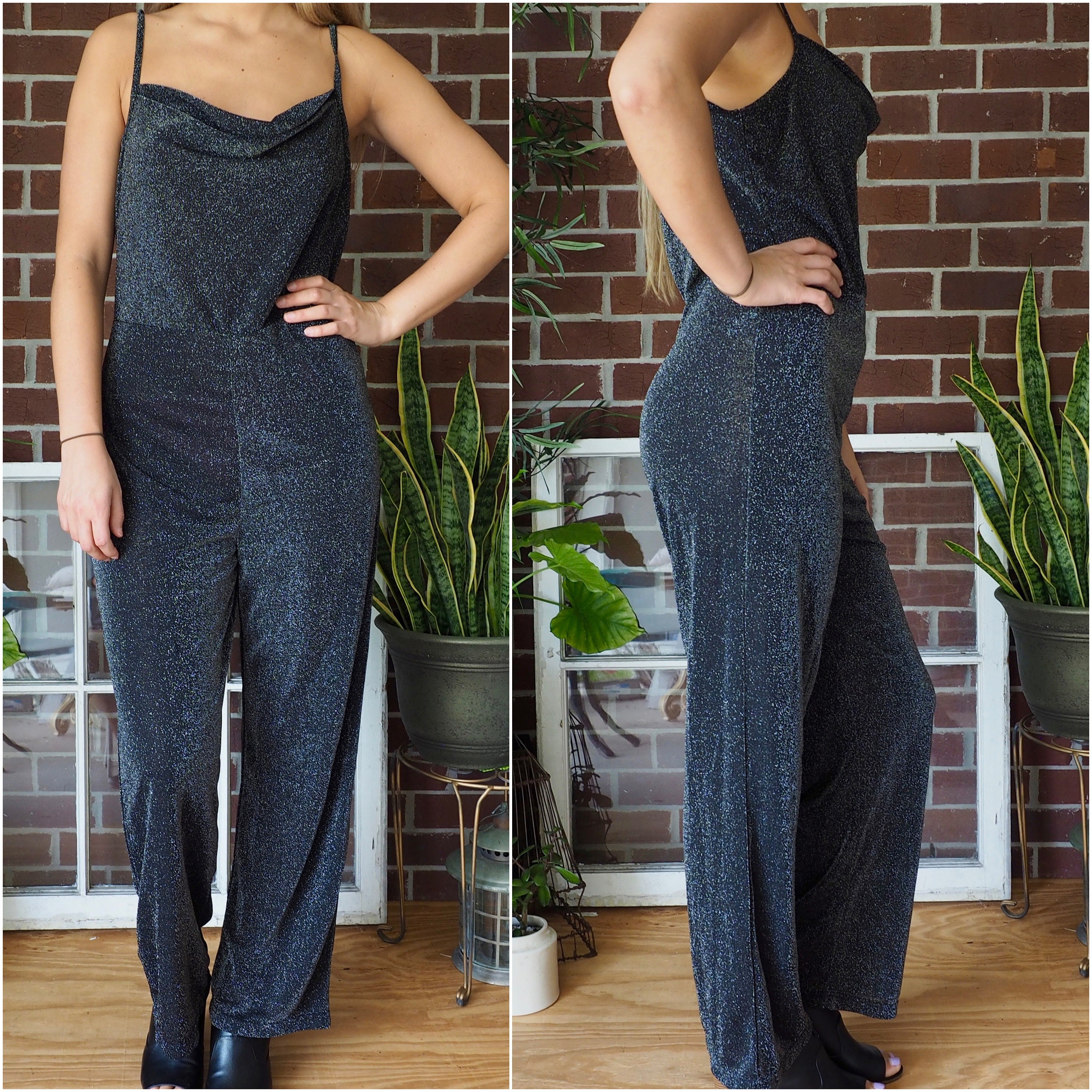 semi formal black jumpsuit