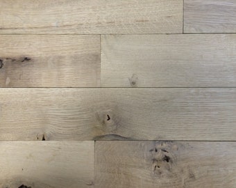 Wirebrushed Quartersawn White Oak Hardwood Flooring (Unfinished)