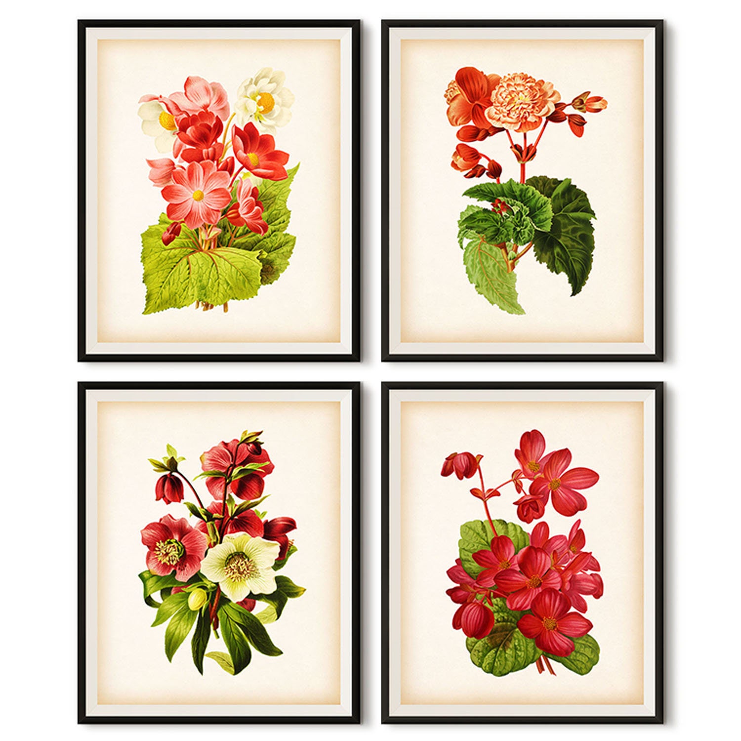 Flower wall art Floral art Floral print Printable floral Etsy