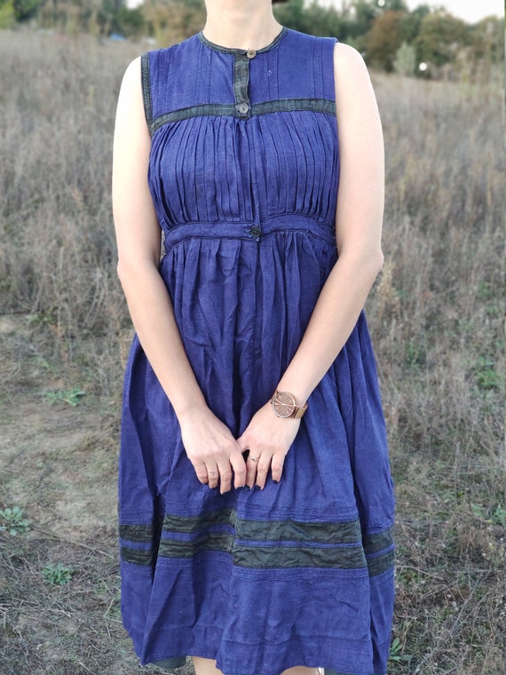 Authentic vintage Russian dress, 1920's, antique d