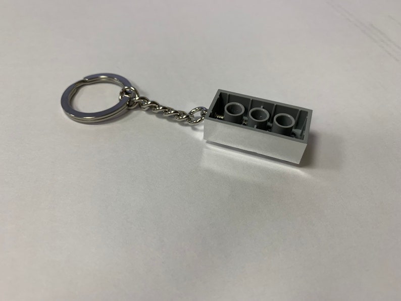Silver LEGO 2x4 Brick Keyring / Keychain | Etsy