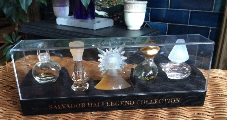 Salvador Dali Perfume Box Set Vintage Miniature Perfume Set Dali
