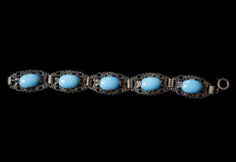 Vintage Bracelets for Women Turquoise Bracelet Turquoise Jewellery for Her Vintage Jewelry for Her Birthday Present for Wife Gifts for Her image 6