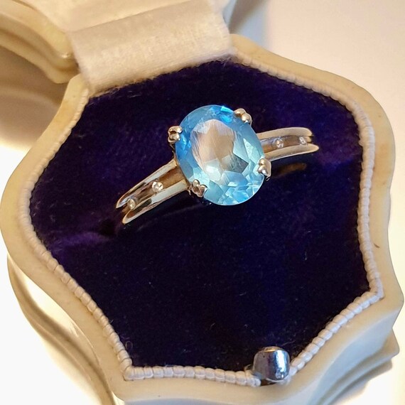 9ct gold topaz best sale ring
