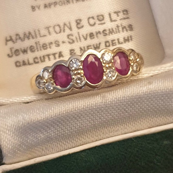 Ruby Ring, Ruby Gold Ring, Vintage Ruby Ring, Ruby