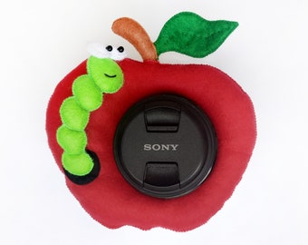 Camera buddy Photography accessory Camera lens buddy Photographer helper Camera accesory Photo helper Camera gift Felt caterpillar Lensbuddy