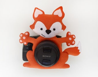 Camera buddy Photography accessory Lens buddy Photographer helper Camera accessory Photo helper Camera gift Funny fox Felt lens buddy