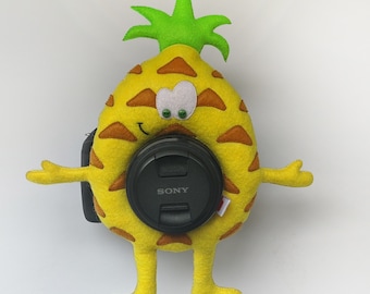 Camera buddy Photography accessory Camera lens buddy Photographer helper Camera accessory Photo helper Camera gift Funny felt pineapple