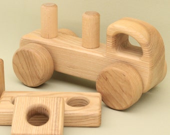 Holz Mini Auto Konstruktor Montessori Waldorf pädagogische Natürliche Handgemachte Bausteine Lotes Spielzeug Baby Geschenk Kostenloser Versand