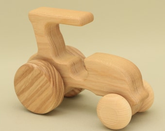 Handmade Natural Wooden Tractor: Eco-Friendly Gift with Montessori and Waldorf Educational Influence, Lotes Toys Baby Gift Free Shipping