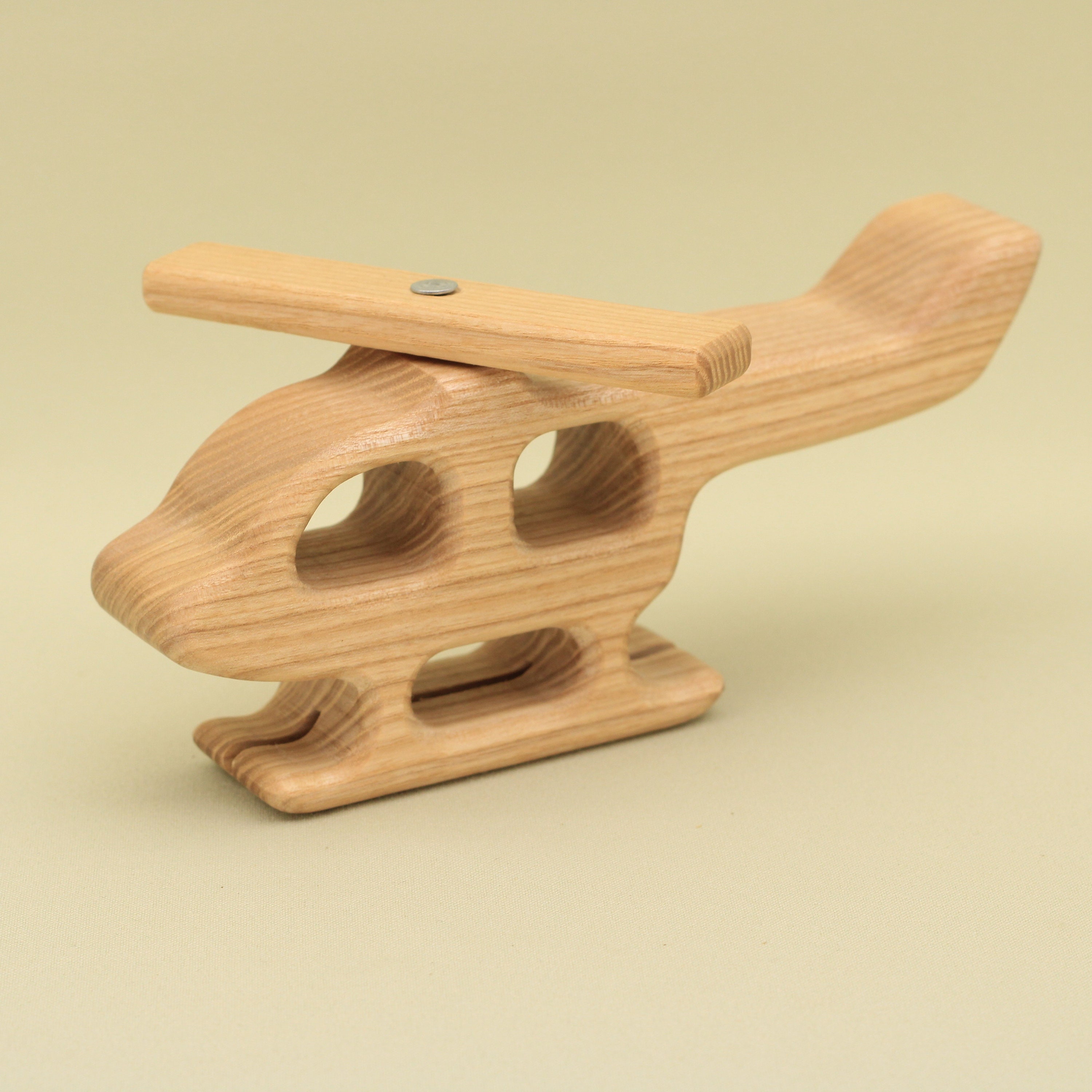 Youuys Hélicoptère En Bois Montessori - Jouet Éducatif Bébé - Motricité Fine