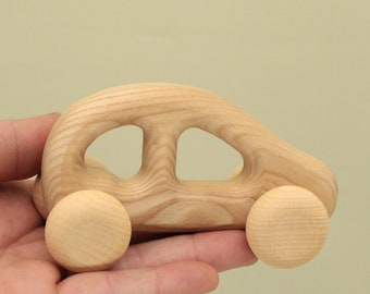 Handmade Wooden Car Montessori Waldorf Educational Vehicles Perfect Gift for Little Boys and Girls Educational Toddler Toys Free Shipping