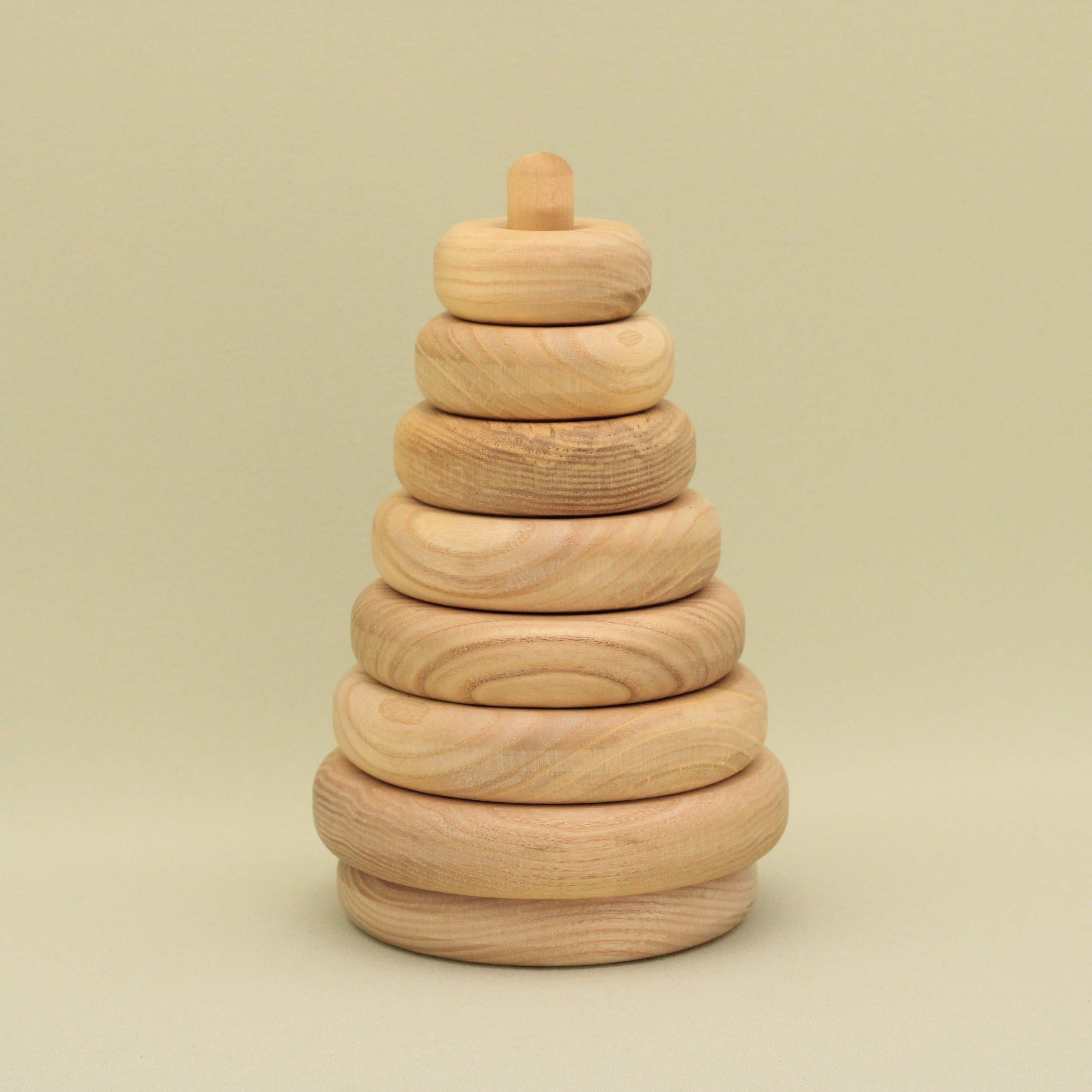 Handmade Wooden Stacking Rings: Montessori Baby Toy