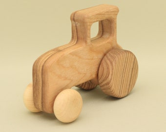 Handmade Natural Wooden Tractor: Eco-Friendly Gift with Montessori and Waldorf Educational Influence, Lotes Toys Baby Gift Free Shipping