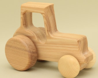 Handmade Natural Wooden Tractor: Eco-Friendly Gift with Montessori and Waldorf Educational Influence, Lotes Toys Baby Gift Free Shipping