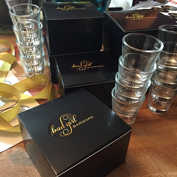 Shot Glass Gift Set of 4 LICK IT SLAM IT BOTTOMS UP A STIFF ONE Laser Engraved Shot Glass Barware 21st Party Favor Gay College Bachelorette Party A DIRTY MIND Funny Shot Glass Gift Set of 4 LICK IT SLAM IT BOTTOMS UP A STIFF ONE Laser Engraved Shot Glass Barware 21st Party Favor Gay College Bachelorette Party A DIRTY MIND Funny