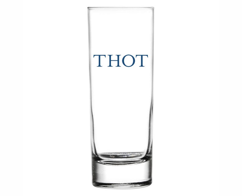 THOT 15oz tall beverage glass inappropriate gift novelty Etsy
