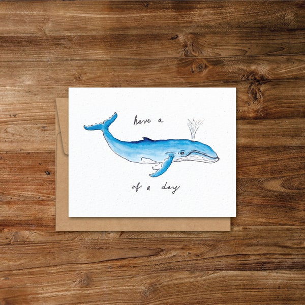 Whale of a Day Greeting Card