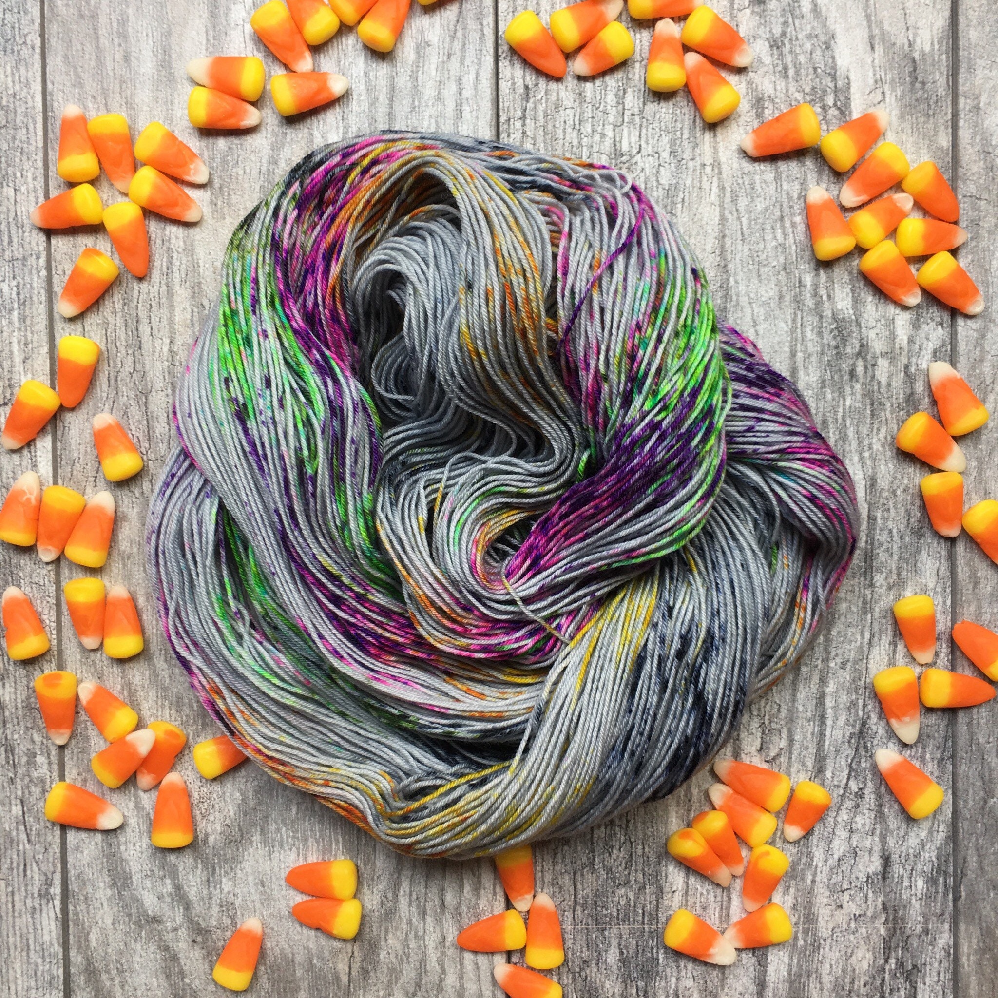 Tricker's Delight - Hand Dyed Speckled Yarn, Superwash Merino Woo…